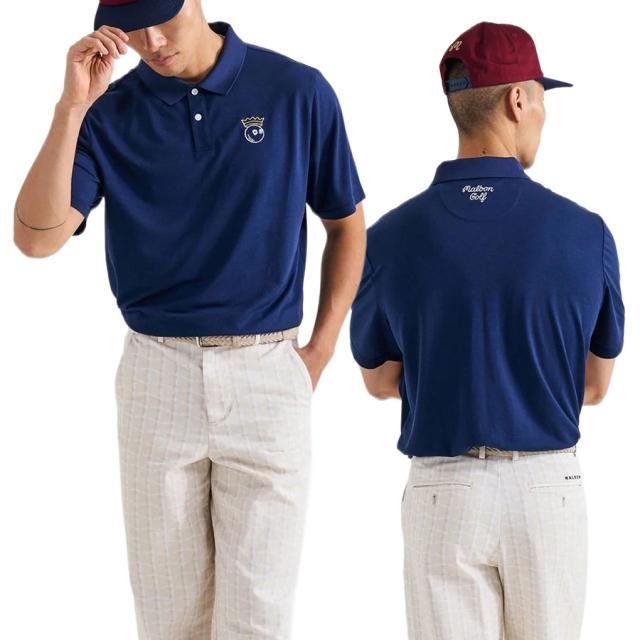 M マルボンゴルフ MALBON GOLF ゴルフウエア ジップ ゴルフ ネイビー