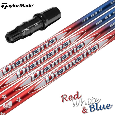 テーラーメイド スリーブ付きシャフト 2025 Diamana BB RED WHITE BLUE Limited Edition 三菱ケミカル ディアマナBB 限定生産モデル USA直輸入品 USモデル (Qi35／Qi10／BRNR MINI／STEALTH／SIM)