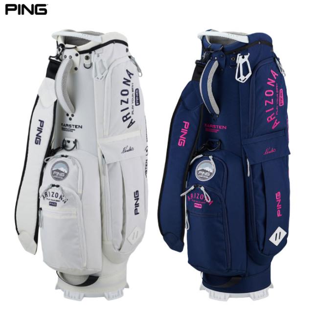 PING Karsten ゴルフキャディバッグ ホワイト