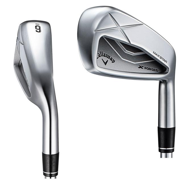 【美品】X FORGED MAX STAR (5本 アイアンセット) キャロウェイ X FORGED MAX STAR アイアン 5本セット(6-9,PW) メンズ