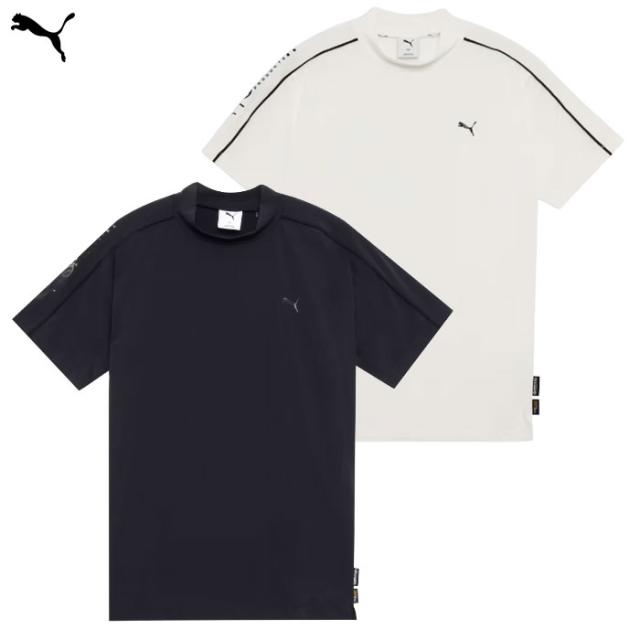 プーマ メンズ ゴルフ PUMA x OUTDOOR PRODUCTS モックネック 半袖 シャツ メンズ 635929 ゴルフウェア 2025春夏モデル PUMA 日本正規品