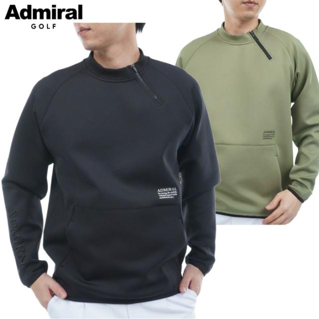 アドミラル Admiral Golf メンズ ダンボール ハーフジップスウェット ADMA554 ゴルフウェア 2025秋冬モデル 日本正規品
