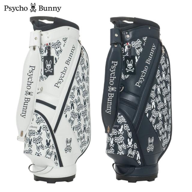 サイコバニー Psychobunny キャディバッグ 蛍光グリーン スタンド付き