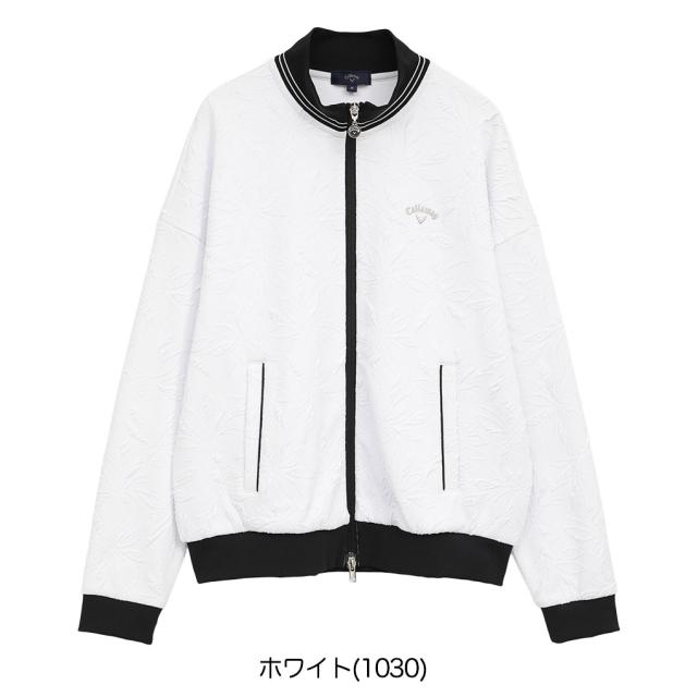キャロウェイ フラワージャカードフルジップスウェット C25217203