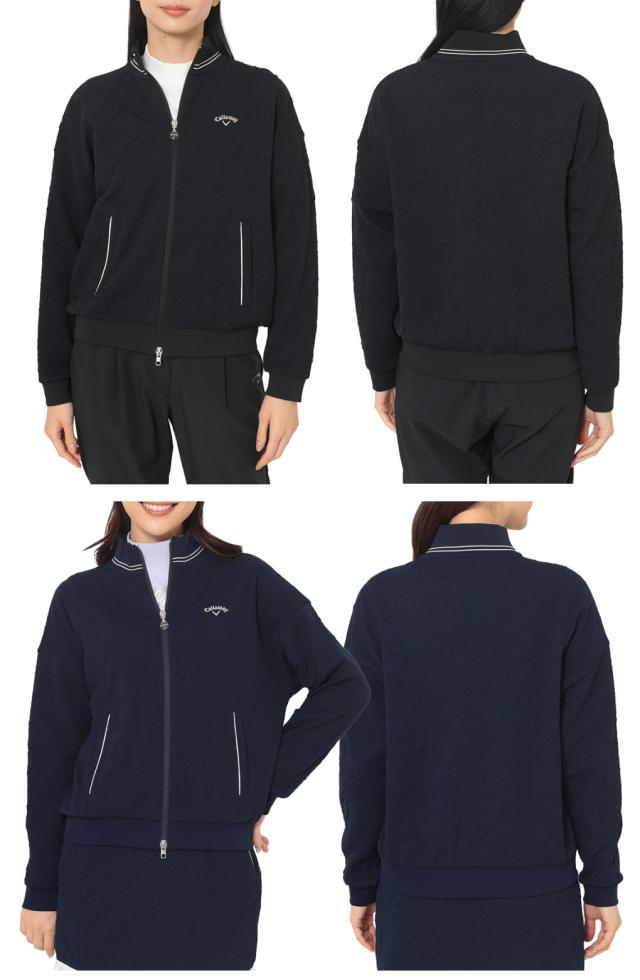 キャロウェイ フラワージャカードフルジップスウェット C25217203