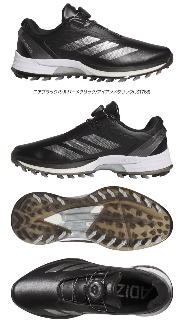 アディダス アディゼロ ゼッドジー ロー ボア OMX77 メンズ スパイクレス ゴルフシューズ 2025年モデル adidas 日本正規品_1