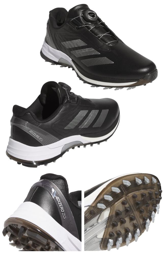 アディダス アディゼロ ゼッドジー ロー ボア OMX77 メンズ スパイクレス ゴルフシューズ 2025年モデル adidas 日本正規品_2