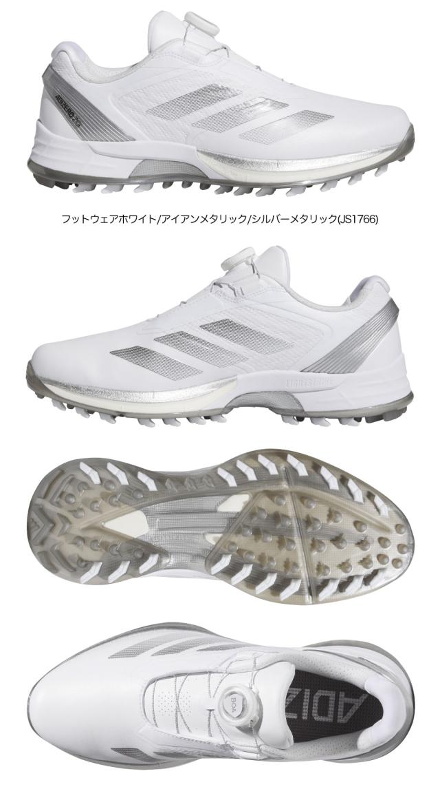 アディダス アディゼロ ゼッドジー ロー ボア OMX77 メンズ スパイクレス ゴルフシューズ 2025年モデル adidas 日本正規品_3