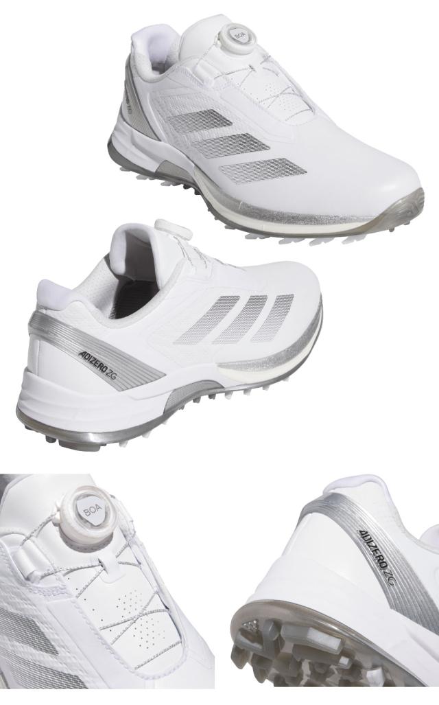 アディダス アディゼロ ゼッドジー ロー ボア OMX77 メンズ スパイクレス ゴルフシューズ 2025年モデル adidas 日本正規品_4