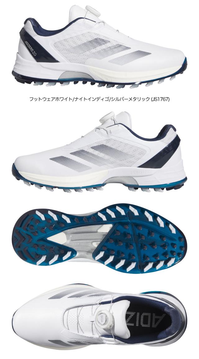 アディダス アディゼロ ゼッドジー ロー ボア OMX77 メンズ スパイクレス ゴルフシューズ 2025年モデル adidas 日本正規品_5