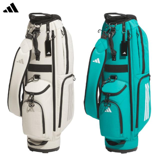 アディダス スリーストライプス コーデュラ キャディバッグ KVH34 カートバッグ 8.5型 47インチ対応 ゴルフ 2025年モデル adidas 日本正規品