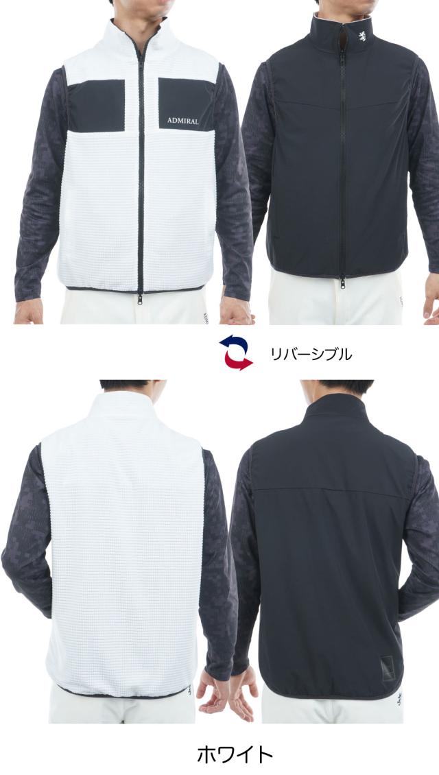 アドミラル Admiral Golf メンズ リバーシブル ボアベスト ADMA578
