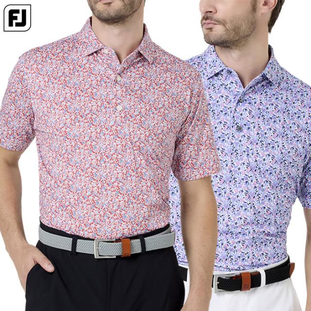 フットジョイ メドウプリント ストレッチライル半袖シャツ FJ-S26-S01 メンズ 半袖 ゴルフウェア FOOTJOY 2026春夏モデル 日本正規品