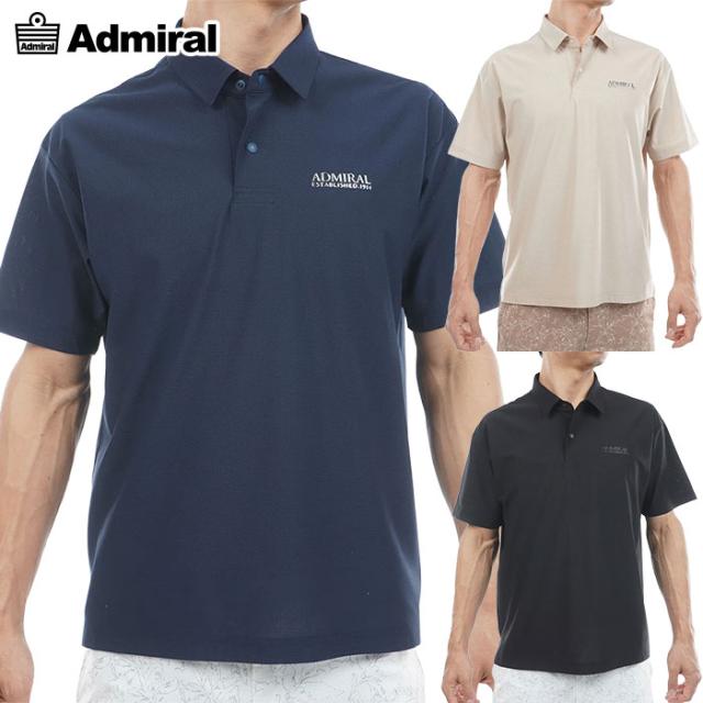 アドミラル Admiral Golf ワイドサイズ メッシュシャツ ADMA627 メンズ 半袖 ゴルフウェア 2026春夏モデル 日本正規品