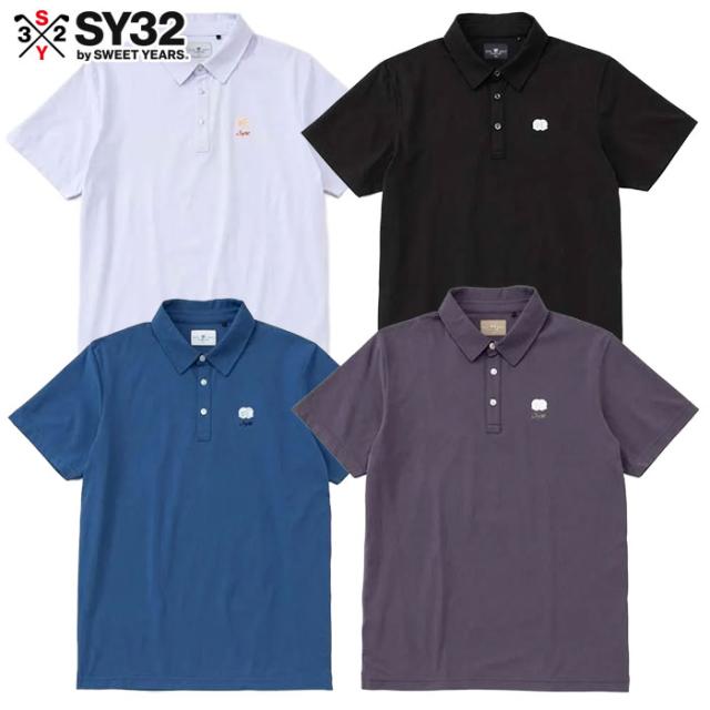 SY32 GOLF SPUN LIKE POLO メンズ 半袖 SYG-26S1-16 ゴルフウェア 日本正規品 2026春夏モデル