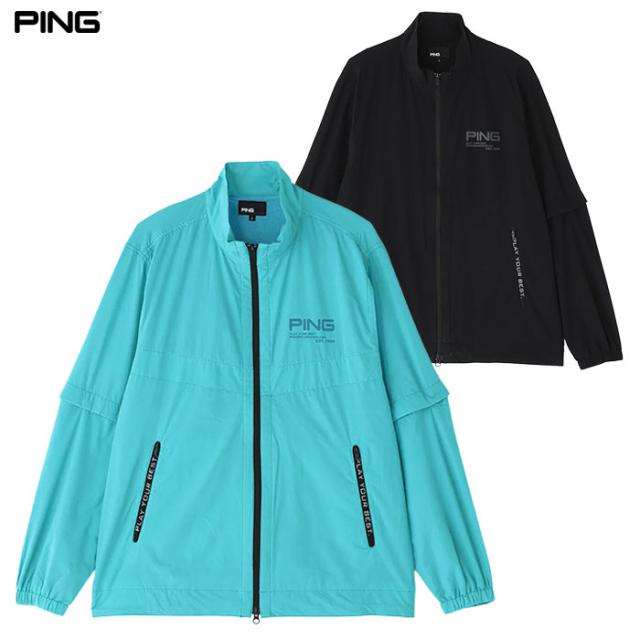 ピン PING テラエステルストレッチ2WAY撥水ブルゾン 621-6120101 長袖 メンズ ゴルフウェア 2026春夏モデル 日本正規品
