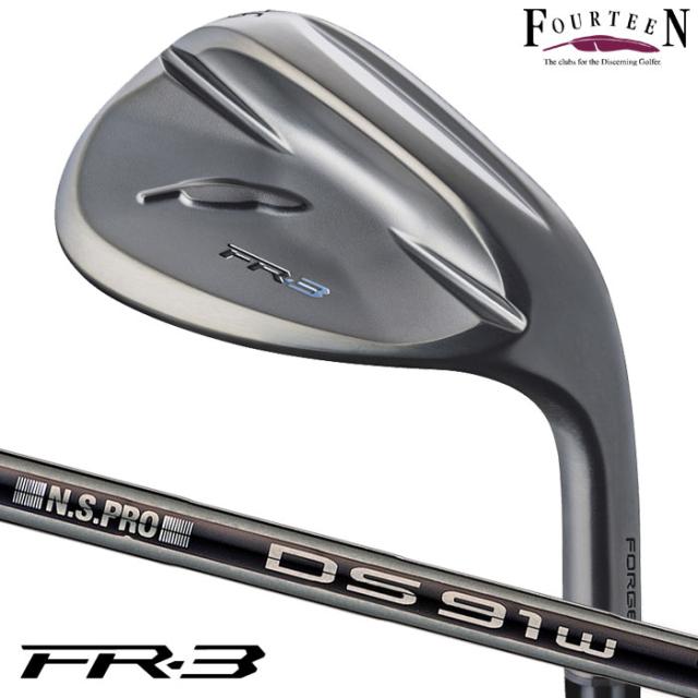 フォーティーン FR-3 ウェッジ ダイヤモンドブラックサテン仕上げ メンズ 右用 N.S.PRO DS-91w BK スチール Fourteen 日本正規品 2026年モデル ゴルフクラブ