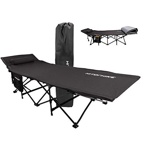 HITORHIKE キャンピングコット コットパッド付き コンパクト 折りたたみコット アウトドア バック【並行輸入品】の通販は