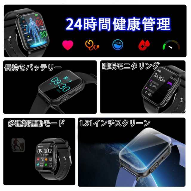 スマートウォッチ血糖値 日本製センサー 心臓図EG+PG 24時間皮膚温度管理 けつ圧 けっちゅう酸素 高精度心拍数 着信通知 睡眠検測  時間設の通販はau PAY マーケット - SATOMI公式直販店 | au PAY マーケット－通販サイト