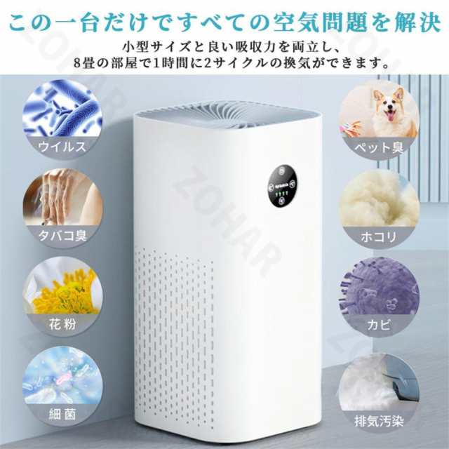 加湿空気清浄機 新品 ウィルス 保証付 加湿 空気清浄機 花粉 PM2.5 除菌 スマホ/家電/カメラ 生活家電