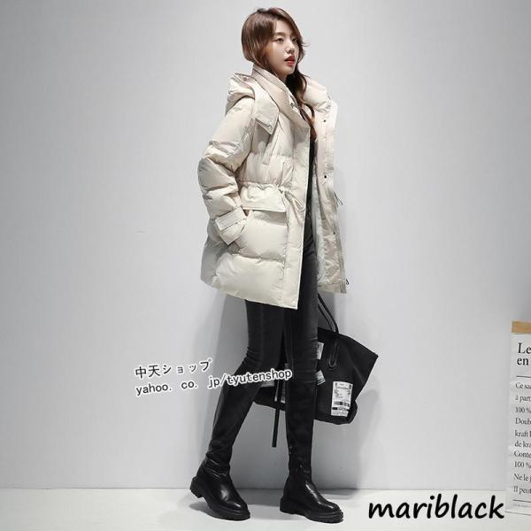 ダウンジャケット レディース ショートダウンコート フード付きダウンコート ゆったり アウター 冬物新作 中綿コート カジュアル 大きいサイズ S_XL 全3色