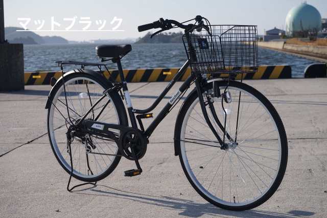 倉庫受け取り商品】自転車 シティサイクル ママチャリ 2024年モデル リシュネル 27インチ LEDブロックダイナモ 外装6段変速 マットブラック  マットグレー 通勤 通学の通販はau PAY マーケット - 自転車本舗 | au PAY マーケット－通販サイト