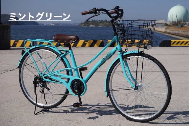 倉庫受け取り商品】自転車 シティサイクル ノーパンク ガクチャリ パンクレス パンクしない 空気入れ不要 通勤 通学