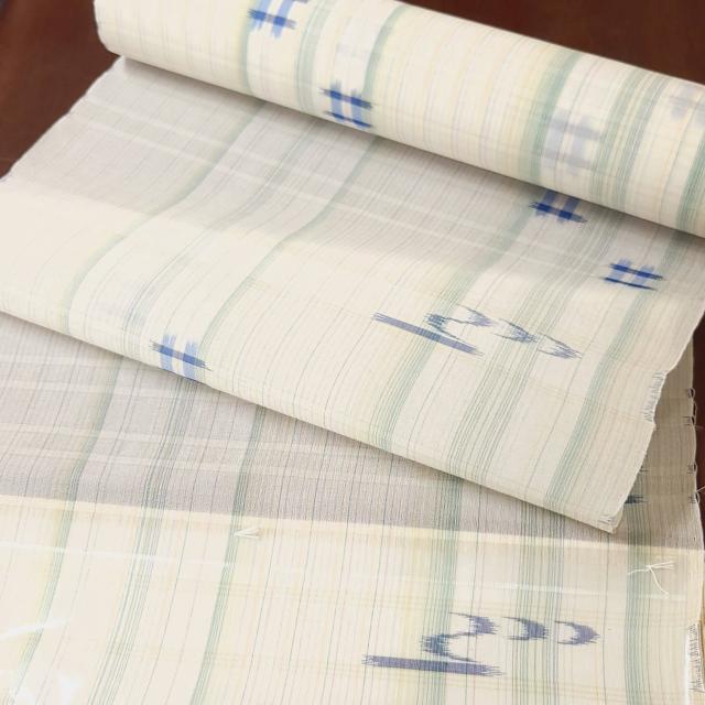 琉球壁上布 琉球かすり 手括り 手織り反物 和服 レディース 女性用  日本製 送料無料 【染織近藤】 琉球壁上布 琉球かすり 手括り 手織り反物 和服 レディース 女性用