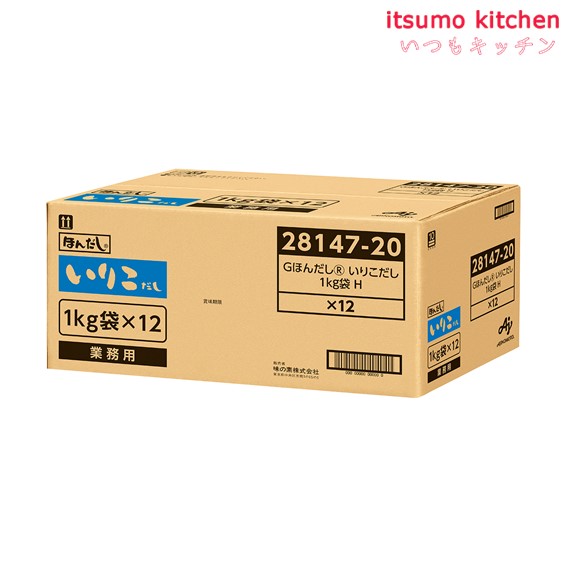 送料無料 業務用「ほんだし」いりこだし 1kg袋x12袋 味の素_1