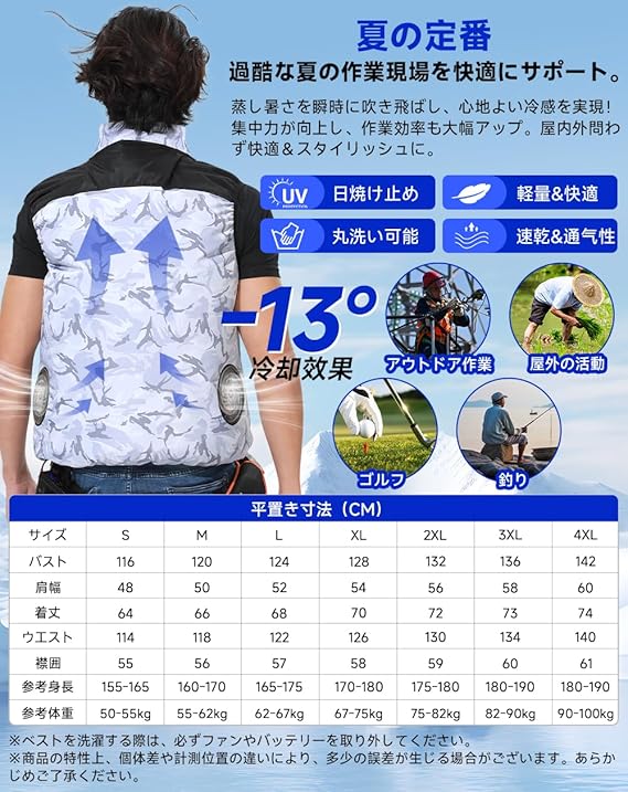 UNISO]【2025新商品・24V】 空調服 新作 ファン付きベスト
