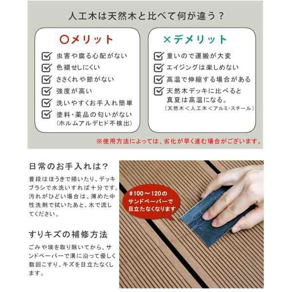 人工木ウッドデッキ ecofeel(エコフィール)3台 ステップ・フェンスセット PWDE-3P-SFSETの通販は 人工木ウッドデッキ ecofeel(エコフィール)3台 ステップ・フェンスセット PWDE-3P-SFSETの通販は