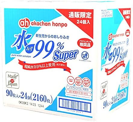 アカチャンホンポ 水99％SP おしりふき 90枚×24個 90シート (x 24)の通販は 6,500円