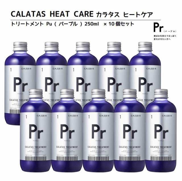正規品 カラタス トリートメント ヒートケア パープル Pr 250ml 10個 ヘアカラーリングの色味を長持ち アフターケア トリートメントの通販は