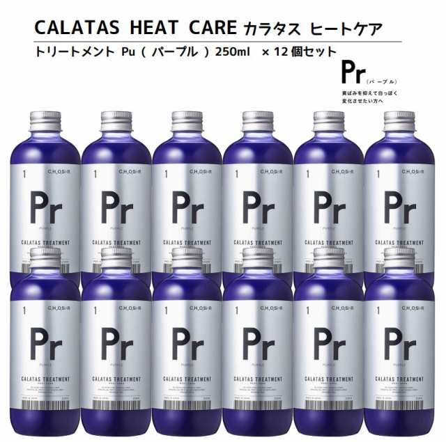 正規品 カラタス トリートメント ヒートケア パープル Pr 250ml 12個