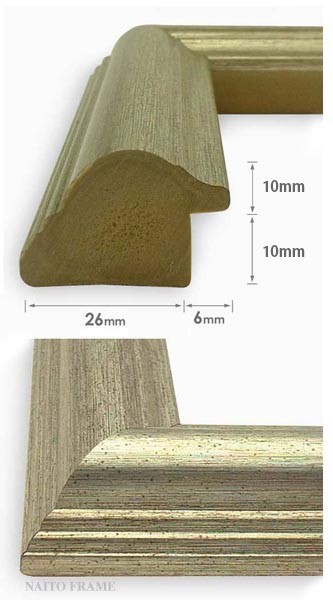 正方形 額縁 9580/シルバー 450角 （450×450mm） 前面UVカットアクリル