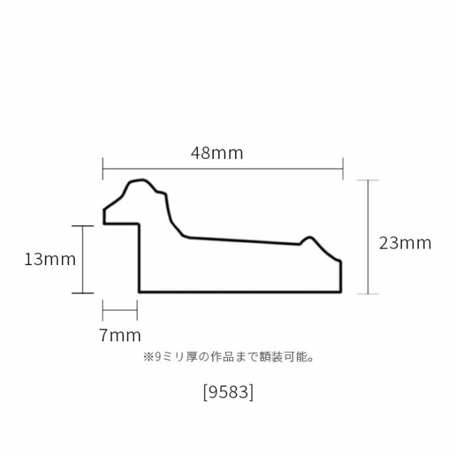 【塗装ムラ・キズあり品】 横長額縁 9583 700×300ｍｍ ゴールドブラウン/ゴールドグリーン/シルバーグリーン 前面UVカットアクリル仕様  ｜au PAY マーケット