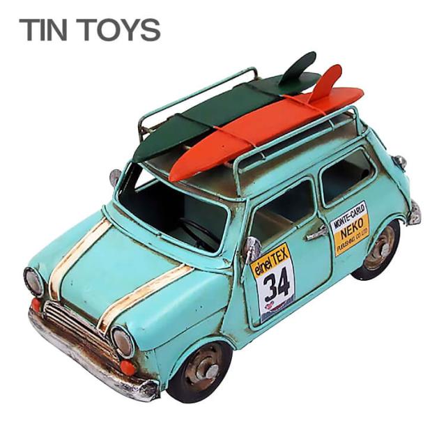 [送料無料]ブリキのおもちゃmini 車 car 置物 オブジェ インテリア小物 レトロ アンティーク インスタ映え 43012 東洋石創の通販は