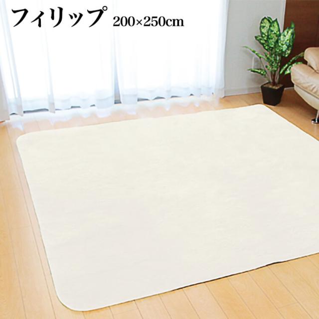 [送料無料]カラーカーペット フィリップ2 200×250センターラグ ラグ カーペット 絨毯 折り畳み可 手洗可 敷物 シャギー ジュ—タンの通販は 8,424円