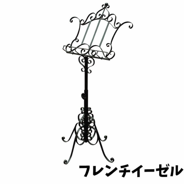 送料無料 イーゼル フレンチイーゼル アイアン W640×H1200〜1700×D600 組立品 置物 案内板 ガーデン お庭 インテリア ジャービス商事 C