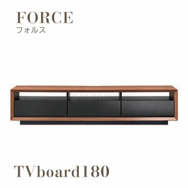 送料無料 テレビ台 TV台 テレビボード TVボード 180 ローボード FORCE フォルス レザー調 ブラック BK BR ブラウン 吉桂