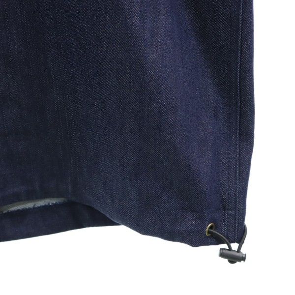 新品 エイチビー ビッグフード シルキー デニム モッズコート XL