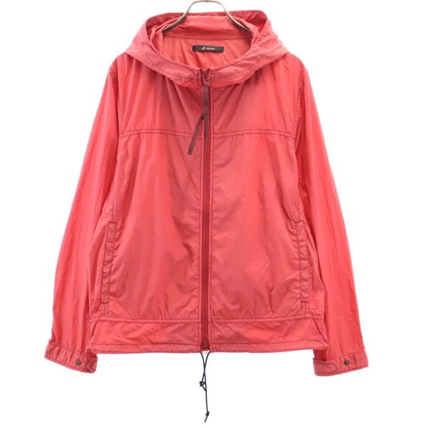 未使用 ジョンブル 長袖 ガーメントダイ ジップパーカー M 赤 Johnbull ナイロン メンズの通販は