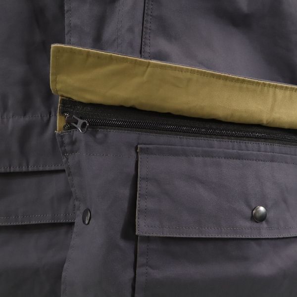 未使用 ジョンブル セパレート コート S グレー Johnbull フード ジャケット 2WAY メンズ_3