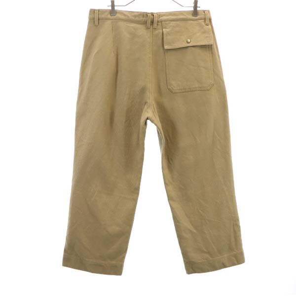 未使用 ジョンブル ウールブレンド タック パンツ S ブラウン Johnbull メンズ_1