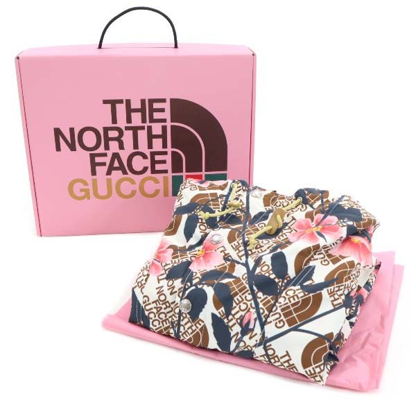 未使用 グッチ ザノースフェイス 4WAY アノラックパーカー XS クリーム GUCCI THENORTHFACE 限定コラボ マウンテンパーカー メンズ 未使用 グッチ ザノースフェイス 4WAY アノラックパーカー XS クリーム