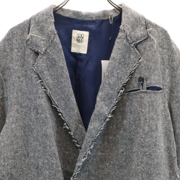 未使用 バースト222 16AW 日本製 ツイード テーラードジャケット 2