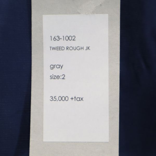 未使用 バースト222 16AW 日本製 ツイード テーラードジャケット 2