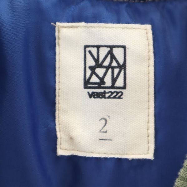 未使用 バースト222 19AW 日本製 中綿ジャケット 2 グリーン vast222 プルオーバー メンズ_5