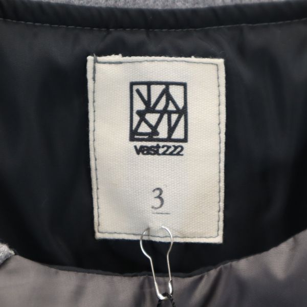 未使用 バースト222 19AW 日本製 中綿ジャケット 3 ブラック vast222