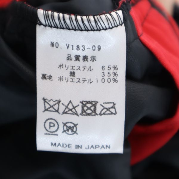 未使用 バースト222 18AW 日本製 サイドジップ アノラックパーカー 1 赤 vast222 メンズ_9